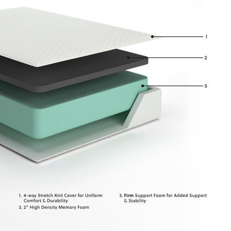 Chime 12 Inch Memory Foam California King Mattress in a Box - M72751