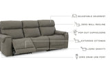Starbot 3-Piece Power Reclining Sectional Sofa - 23501S3