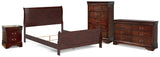 Alisdair Queen Sleigh Bed, Dresser, Mirror, 2 Chests and 2 Nightstands - B376B29