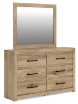 Brozmont Queen Panel Bed, Dresser and Mirror - B1045B3