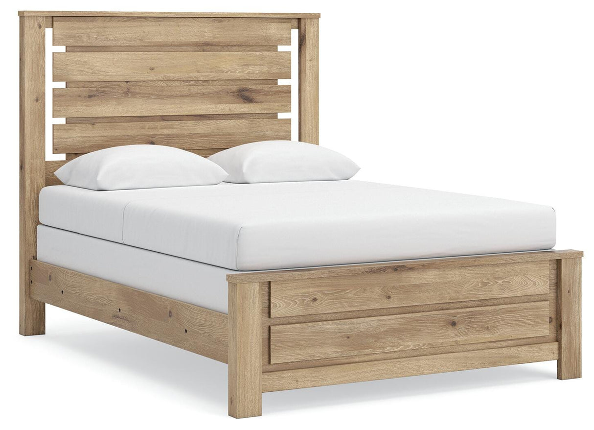 Brozmont Queen Panel Bed, Dresser and Mirror - B1045B3