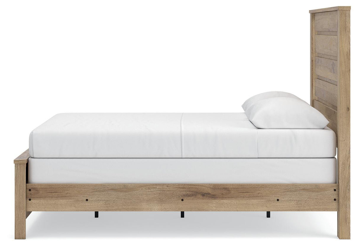 Brozmont Queen Panel Bed, Dresser and Mirror - B1045B3