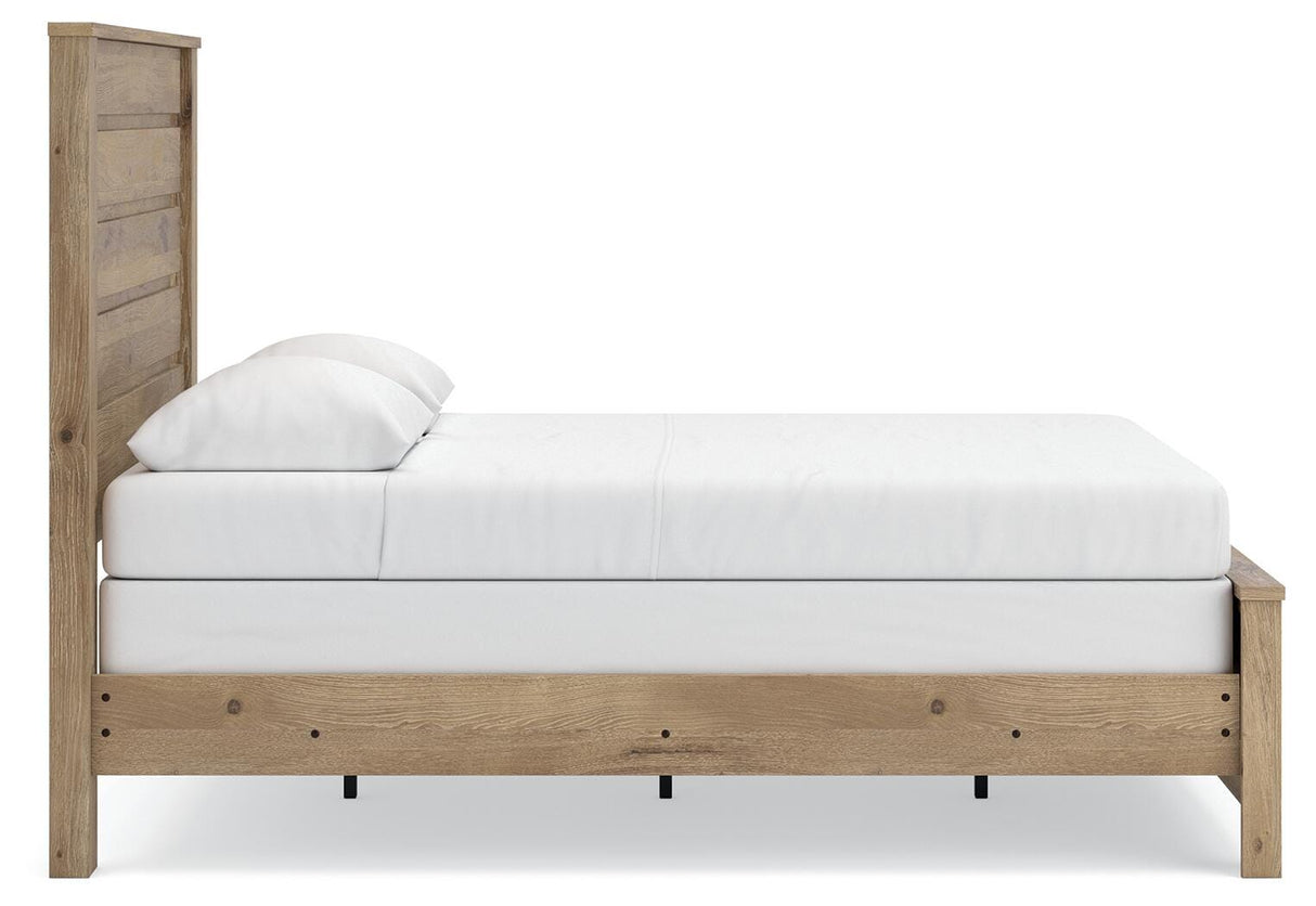 Brozmont Queen Panel Bed, Dresser and Mirror - B1045B3