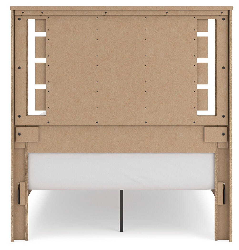 Brozmont Full Panel Platform Bed, Dresser and Mirror - B1045B11