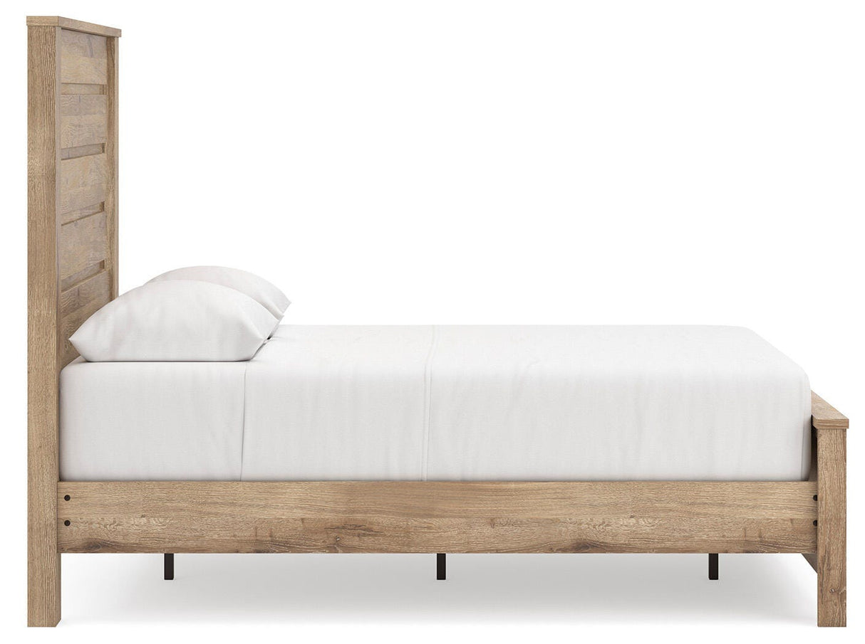 Brozmont Full Panel Platform Bed, Dresser and Mirror - B1045B11
