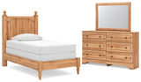 Aleaport Twin Panel Bed, Dresser and Mirror - PCB1075B3