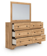 Aleaport Full Panel Bed, Dresser and Mirror - PCB1075B6