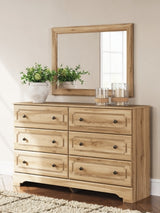 Aleaport Twin Panel Bed, Dresser and Mirror - PCB1075B3