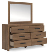 Broachmyn Queen Panel Bed, Dresser, Mirror and Nightstand - PCB1116B12