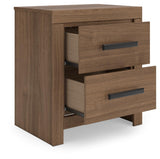 Broachmyn Queen Panel Bed, Dresser, Mirror and Nightstand - PCB1116B12
