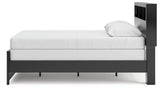 Broachmyn Queen Bookcase Panel Bed, Dresser, Mirror and Nightstand - PCB1118B21
