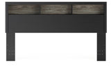Broachmyn Lighted King Bookcase Headboard - PCB1118-169