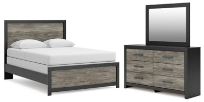 Broachmyn Queen Panel Bed, Dresser and Mirror - PCB1118B5