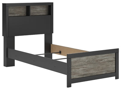 Broachmyn Twin Bookcase Bed, Dresser and Mirror - PCB1118B14