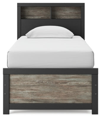 Broachmyn Twin Bookcase Bed, Dresser and Mirror - PCB1118B14