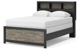 Broachmyn Full Bookcase Bed, Dresser and Mirror - PCB1118B15