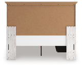 Makidern Queen Panel Bed with Storage, Dresser and Mirror - PCB1171B6