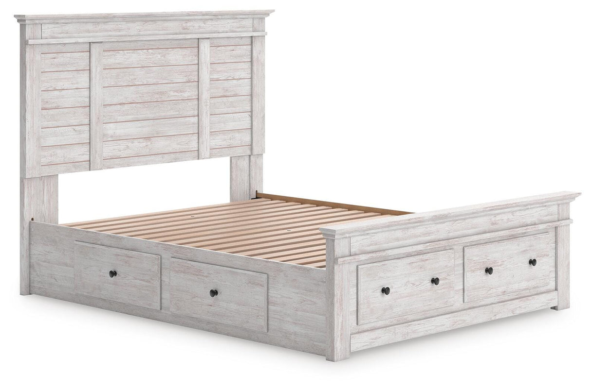 Makidern Queen Panel Storage Bed - PCB1171B10