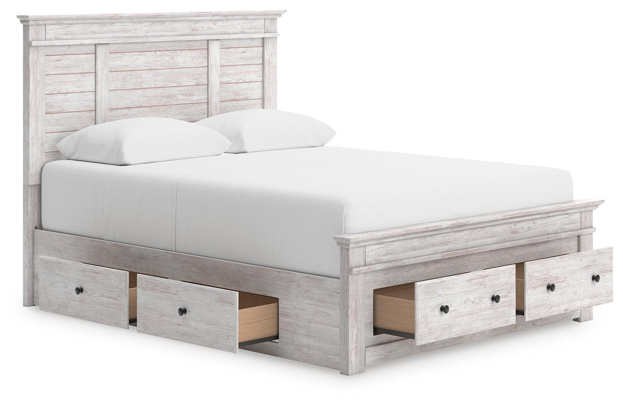Makidern Queen Panel Storage Bed - PCB1171B10