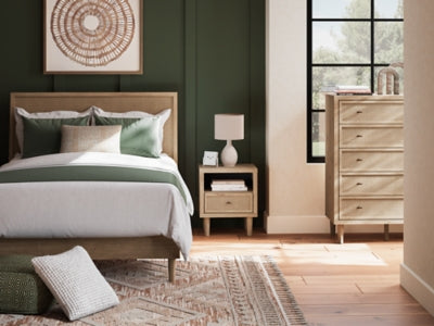Cielden Queen Panel Bed, Dresser and Nightstand - B1199B12