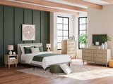 Cielden Queen Upholstered Bed with Roll Slats - B1199-81