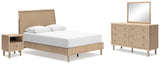 Cielden Queen Panel Bed, Dresser, Mirror and Nightstand - B1199B16