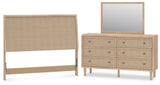 Cielden Queen Panel Headboard, Dresser and Mirror - B1199B8