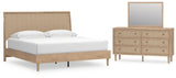 Cielden King Panel Bed, Dresser and Mirror - B1199B11