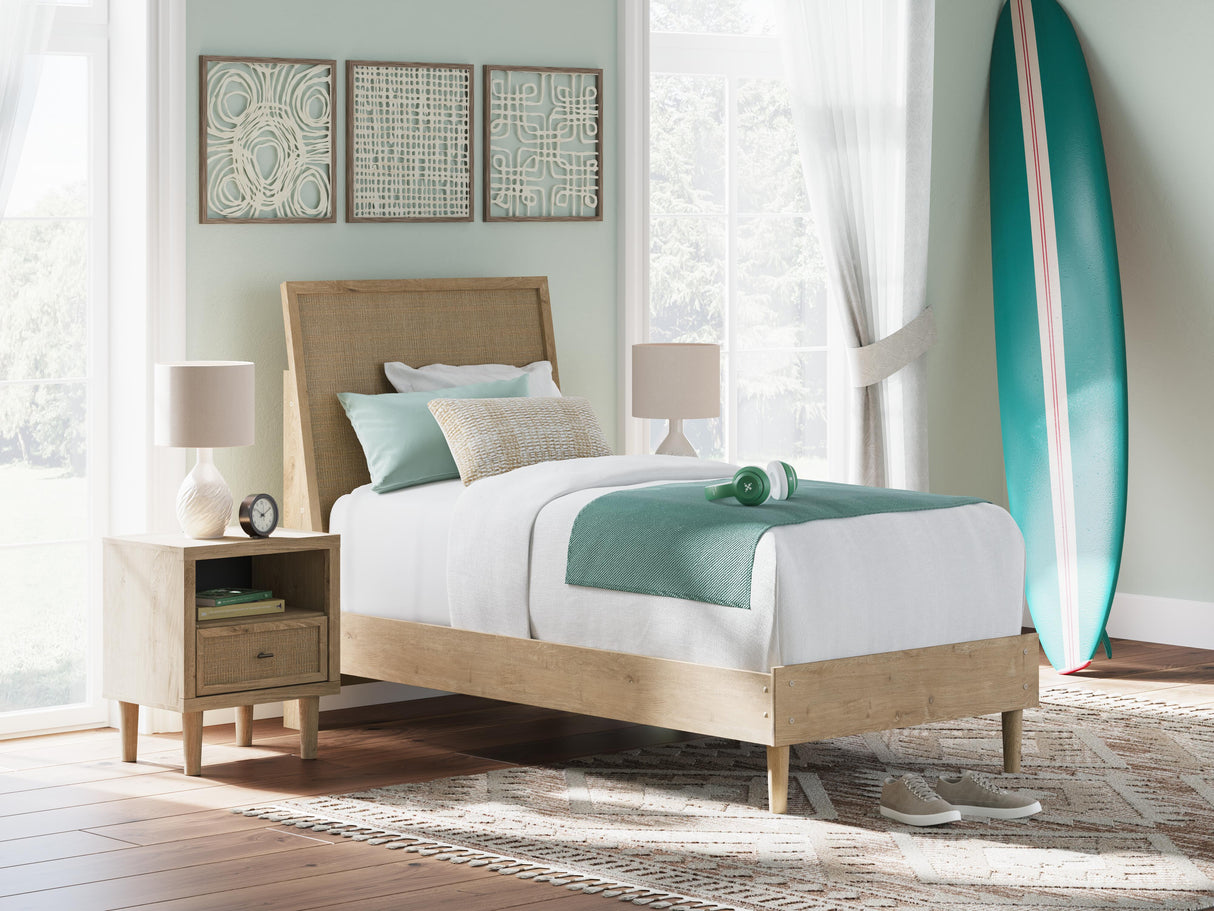 Cielden Twin Panel Bed, Dresser and Mirror - B1199B19