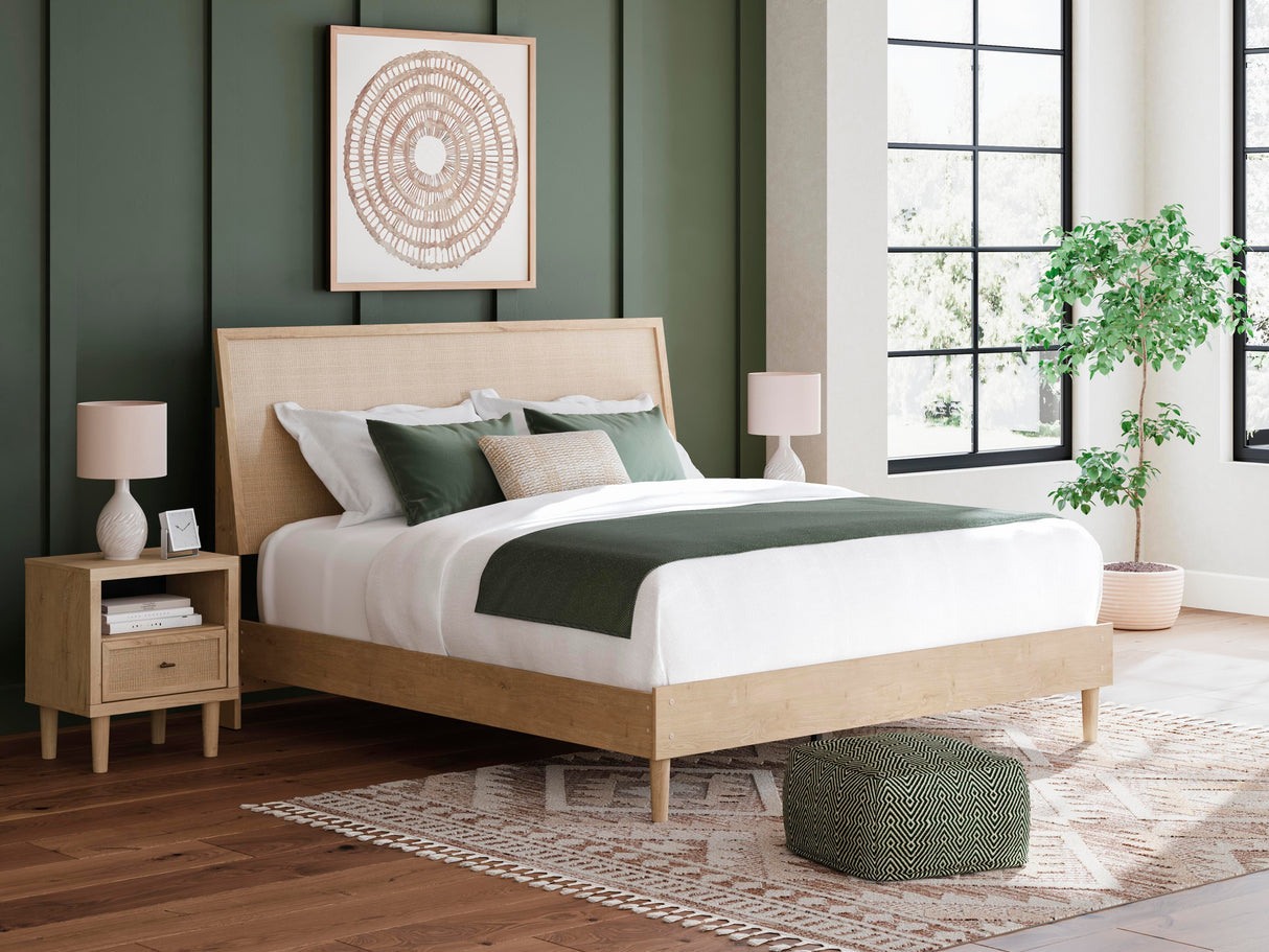 Cielden King Panel Bed, Dresser, Mirror and Nightstand - B1199B17