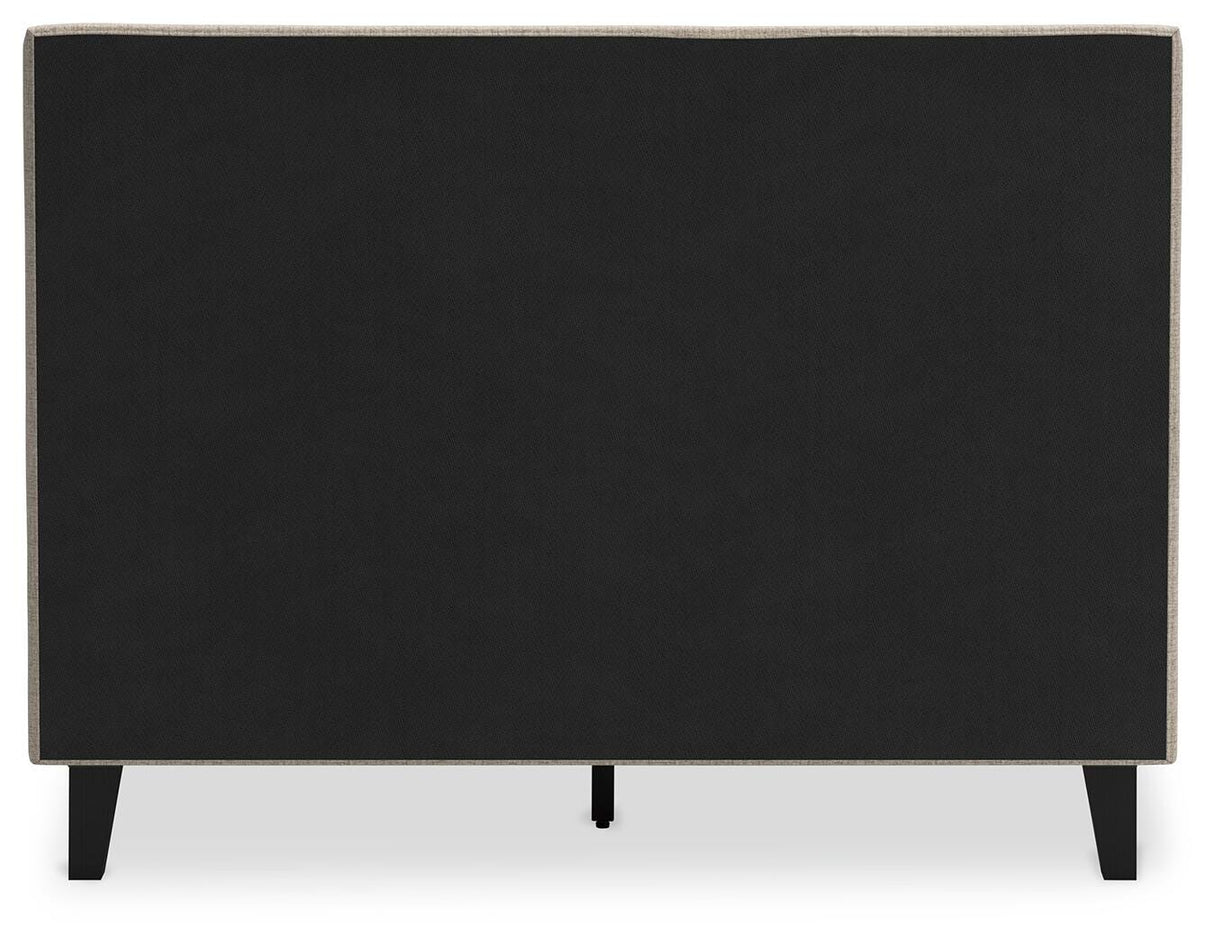 Cielden Full Upholstered Bed with Roll Slats - B1199-72