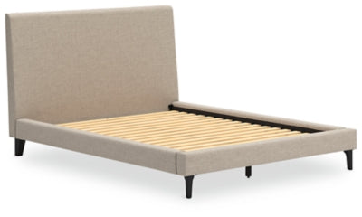 Cielden Queen Upholstered Bed with Roll Slats - B1199-81