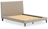 Cielden Queen Upholstered Bed with Roll Slats - B1199-81