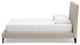 Cielden Queen Upholstered Bed with Roll Slats - B1199-81