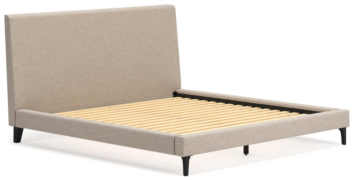 Cielden King Upholstered Bed with Roll Slats - B1199-82