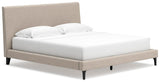 Cielden King Upholstered Bed with Roll Slats - B1199-82