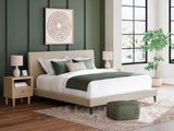 Cielden King Upholstered Bed with Roll Slats - B1199-82