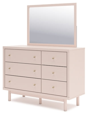 Wistenpine Full Upholstered Panel Bed, Dresser and Mirror - B1323B3