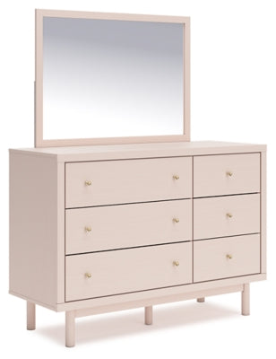 Wistenpine Full Upholstered Panel Bed, Dresser and Mirror - B1323B3