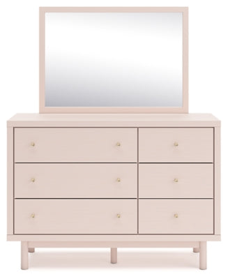 Wistenpine Full Upholstered Panel Bed, Dresser and Mirror - B1323B3