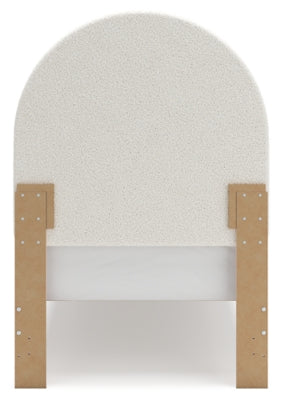 Wistenpine Twin Upholstered Panel Bed, Dresser and Mirror - B1323B2