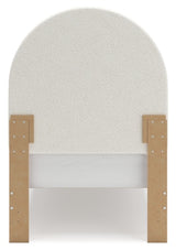 Wistenpine Twin Upholstered Panel Bed, Dresser and Mirror - B1323B2