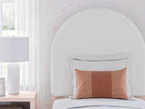 Wistenpine Twin Upholstered Panel Bed, Dresser and Mirror - B1323B2