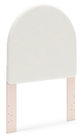 Wistenpine Twin Upholstered Panel Headboard, Dresser and Mirror - B1323B10