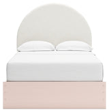 Wistenpine Full Upholstered Panel Bed, Dresser and Mirror - B1323B3