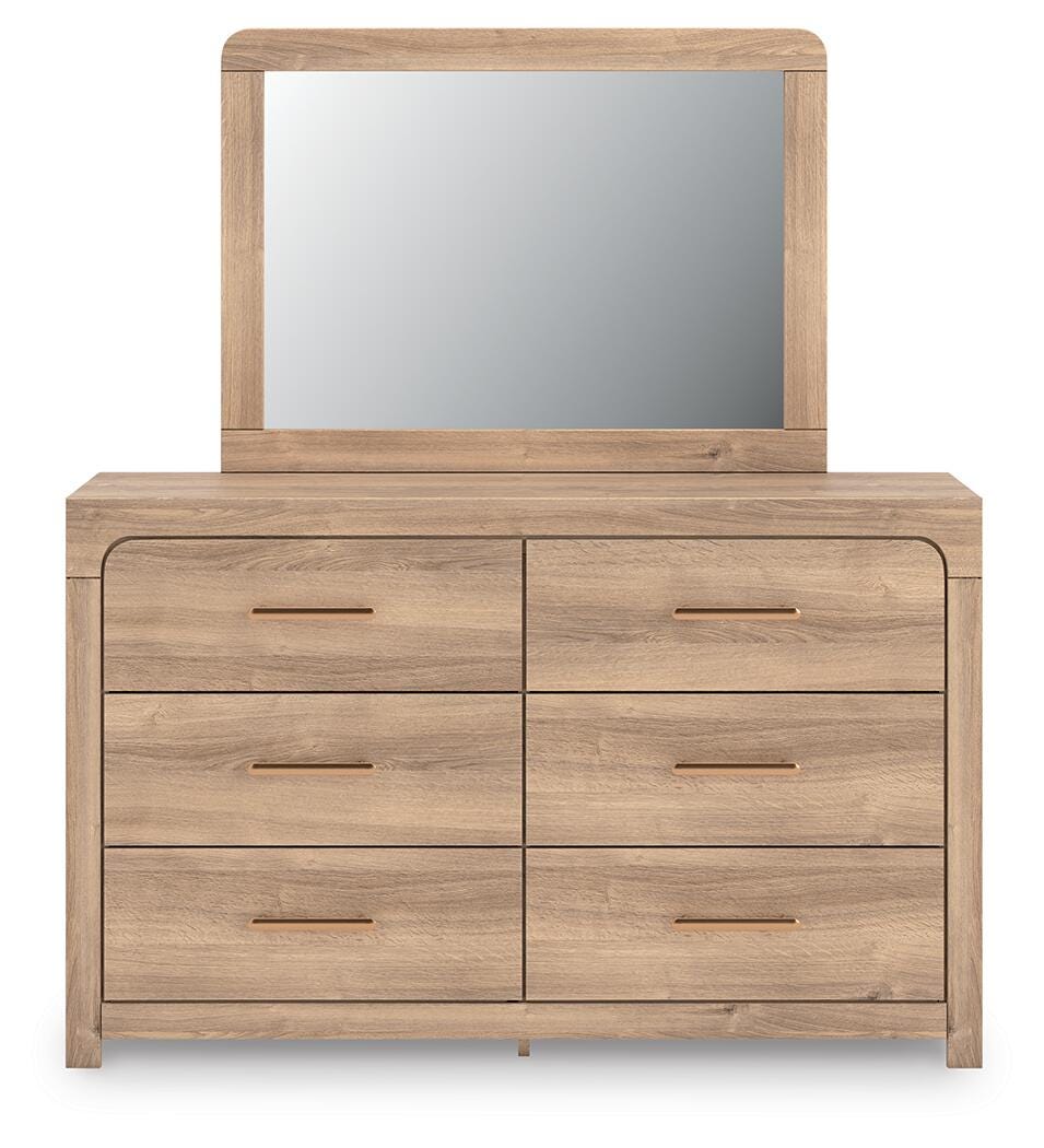 Kinlanni Queen Panel Bed, Dresser, Mirror and Nightstand - PCB1360B17