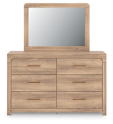 Kinlanni Queen Panel Bed, Dresser, Mirror and Nightstand - PCB1360B17