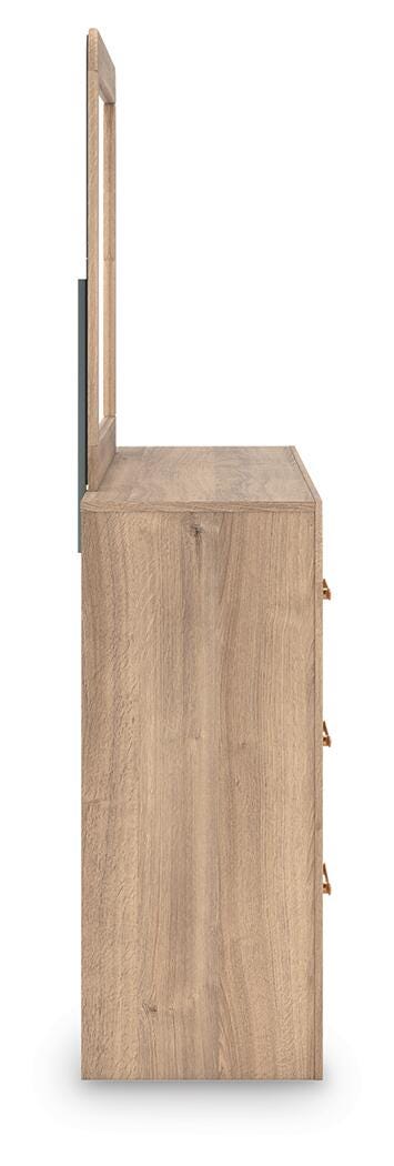 Kinlanni Queen Panel Bed, Dresser, Mirror and Nightstand - PCB1360B17