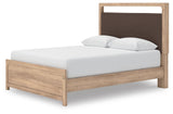 Kinlanni Queen Upholstered Panel Bed, Dresser and Mirror - PCB1360B13