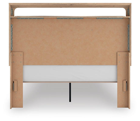 Kinlanni Queen Upholstered Panel Bed, Dresser and Mirror - PCB1360B13